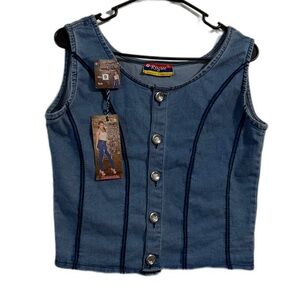 Rogue Light Blue Denim Top‎